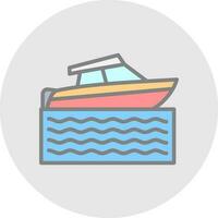 snelheid boot vector icoon ontwerp