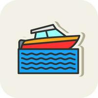 snelheid boot vector icoon ontwerp