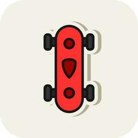 longboard vector icoon ontwerp