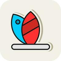 surfboard vector icoon ontwerp