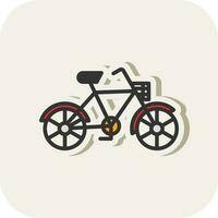 fiets station vector icoon ontwerp