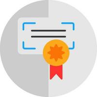 certificaat vector icoon ontwerp