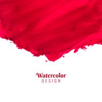 Abstracte rode het ontwerpachtergrond van de waterverfslag vector
