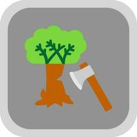 boom snijdend vector icoon ontwerp