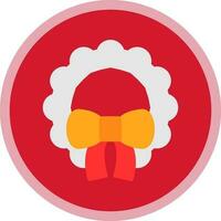 Kerstmis krans vector icoon ontwerp
