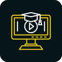 onderwijs video vector icoon ontwerp