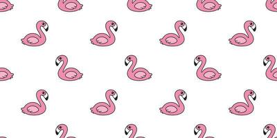 flamingo naadloos patroon vector roze flamingo's exotisch vogel tropisch zomer tekenfilm sjaal geïsoleerd tegel achtergrond herhaling behang illustratie tekenfilm