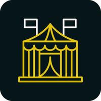 circus tent vector icoon ontwerp