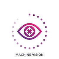 machine visie vector icon