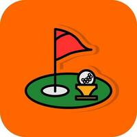 golf gat vector icoon ontwerp