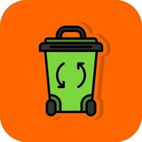 recycle bak vector icoon ontwerp