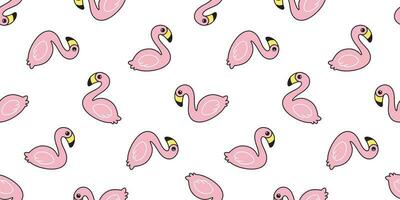 flamingo naadloos patroon vector roze flamingo's exotisch vogel tropisch zomer tekenfilm sjaal geïsoleerd tegel achtergrond herhaling behang tekenfilm illustratie