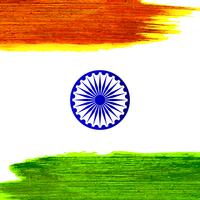 Abstracte Indiase vlag thema aquarel ontwerp achtergrond vector