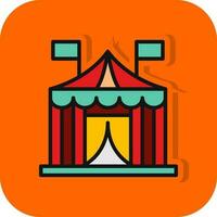 circus tent vector icoon ontwerp