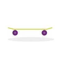 skateboard icoon. vlak vector verwant icoon met schaduw voor web en mobiel toepassingen