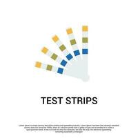 urine strip test voor glucose en eiwit vector