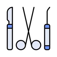 chirurgie tools pictogram vector