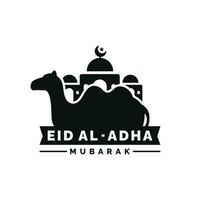 eid al adha illustratie. idul adha illustratie ontwerp vector