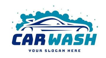 auto wassen logo kleur vlak stijl geïsoleerd vector