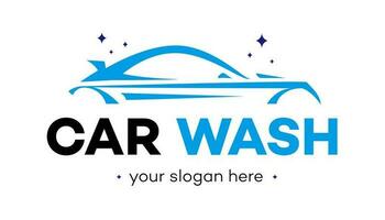 auto wassen vector logotype blauw kleur