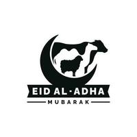 eid al adha illustratie. idul adha illustratie ontwerp vector