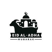 eid al adha illustratie. idul adha illustratie ontwerp vector