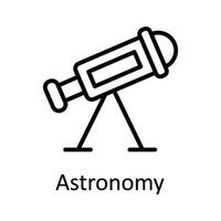 astronomie vector schets icoon ontwerp illustratie. onderwijs symbool Aan wit achtergrond eps 10 het dossier