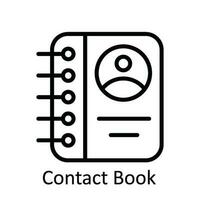 contact boek vector schets icoon ontwerp illustratie. gebruiker koppel symbool Aan wit achtergrond eps 10 het dossier