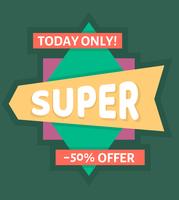 Superaanbieding vector