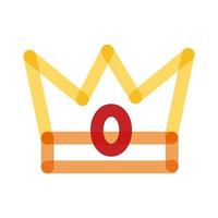 koningin kroon koninklijke vermenigvuldig lijn stijlicoon vector