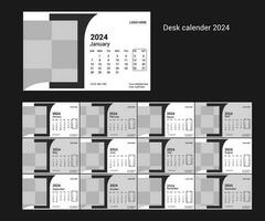 2024 kalender sjabloon vector