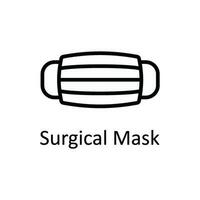 chirurgisch masker vector schets icoon ontwerp illustratie. medisch en Gezondheid symbool Aan wit achtergrond eps 10 het dossier