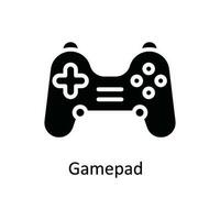 gamepad vector solide icoon ontwerp illustratie. multimedia symbool Aan wit achtergrond eps 10 het dossier