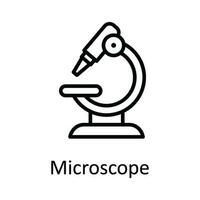 microscoop vector schets icoon ontwerp illustratie. onderwijs symbool Aan wit achtergrond eps 10 het dossier