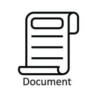 document vector schets icoon ontwerp illustratie. onderwijs symbool Aan wit achtergrond eps 10 het dossier