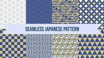 naadloos Japans patroon vector