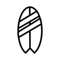 sport surfplank apparatuur lijn icoon vector
