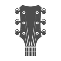 gitaar icoon logo ontwerp vector