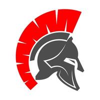 gladiator, spartaans logo ontwerp vector