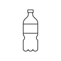 plastic fles icoon vector ontwerp Sjablonen gemakkelijk en modern concept