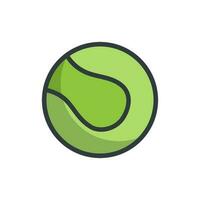 tennis bal icoon vector ontwerp Sjablonen gemakkelijk en modern