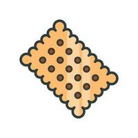 biscuit kraker icoon vector ontwerp Sjablonen gemakkelijk en modern