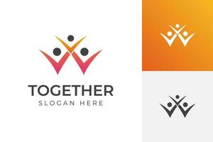 gelukkig familie logo icoon ontwerp. ouderschap icoon logo element. kind ontwikkeling fundament abstract logos vector