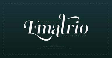 luxe vintage lettertype vector