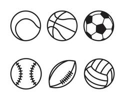 sport ballen set. vector