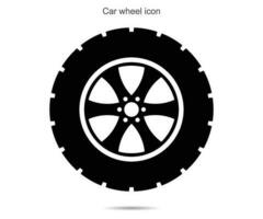 auto wiel icoon, vector illustratie