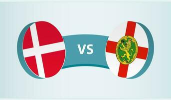Denemarken versus elzen, team sport- wedstrijd concept. vector