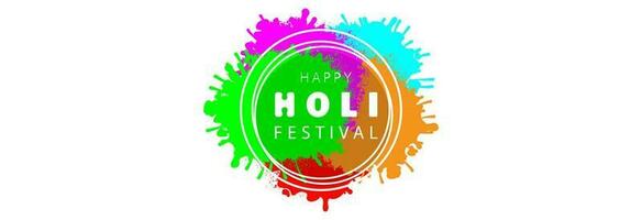 holi festival spandoek. vector