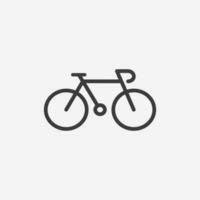 fiets, fiets icoon vector. sport, geschiktheid symbool teken vector