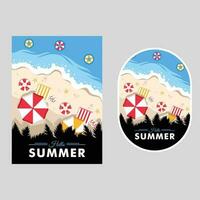 zomer wijnoogst illustratie vector